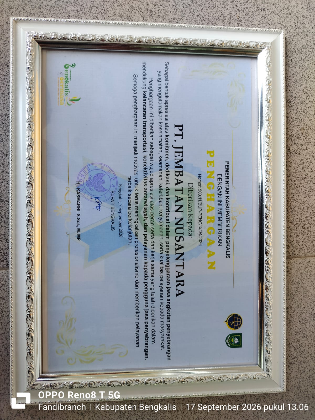 PT JEMBATAN NUSANTARA AWARDS